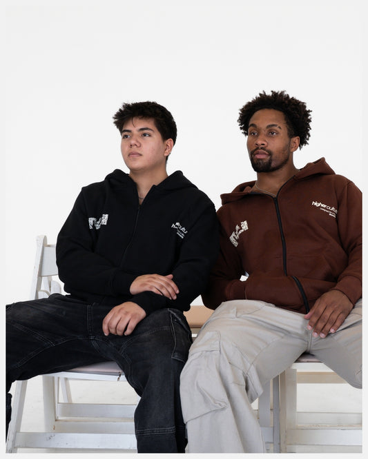 Pure Heart/Black Zip Hoodie