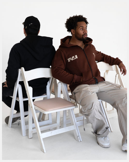 Pure Heart/Brown Zip Hoodie