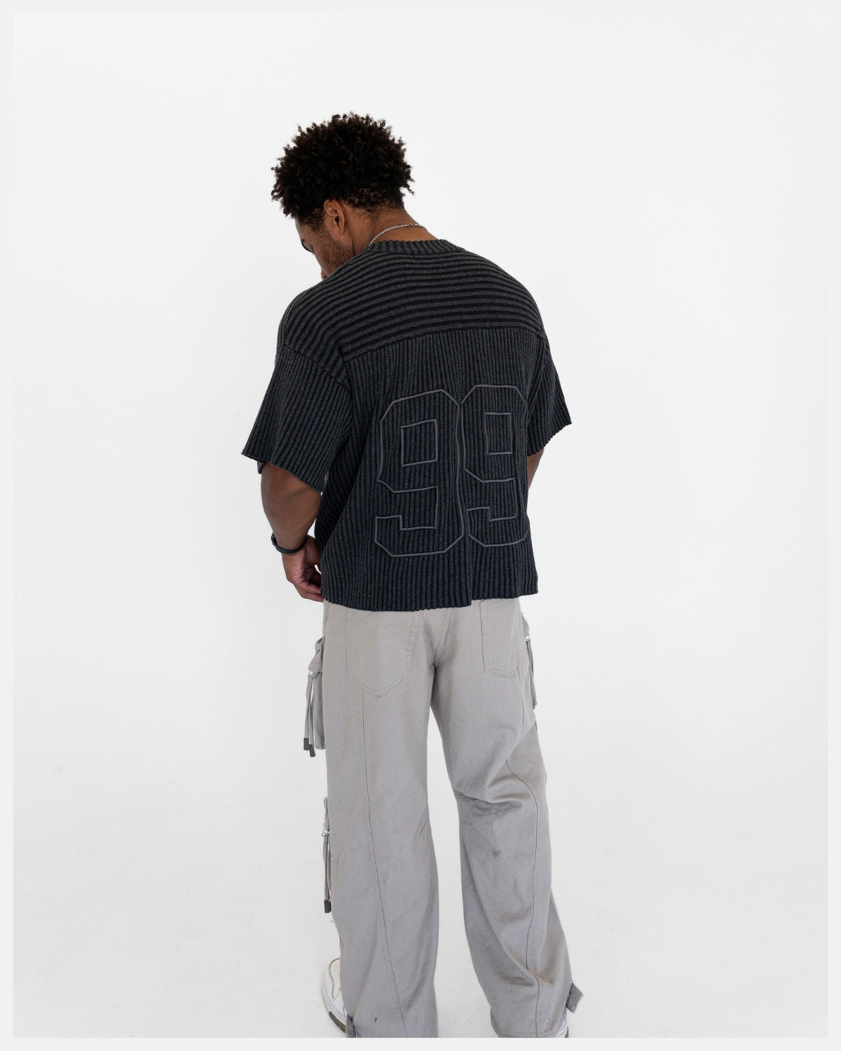 He Leaves The 99 / Charcoal Knit Jersey