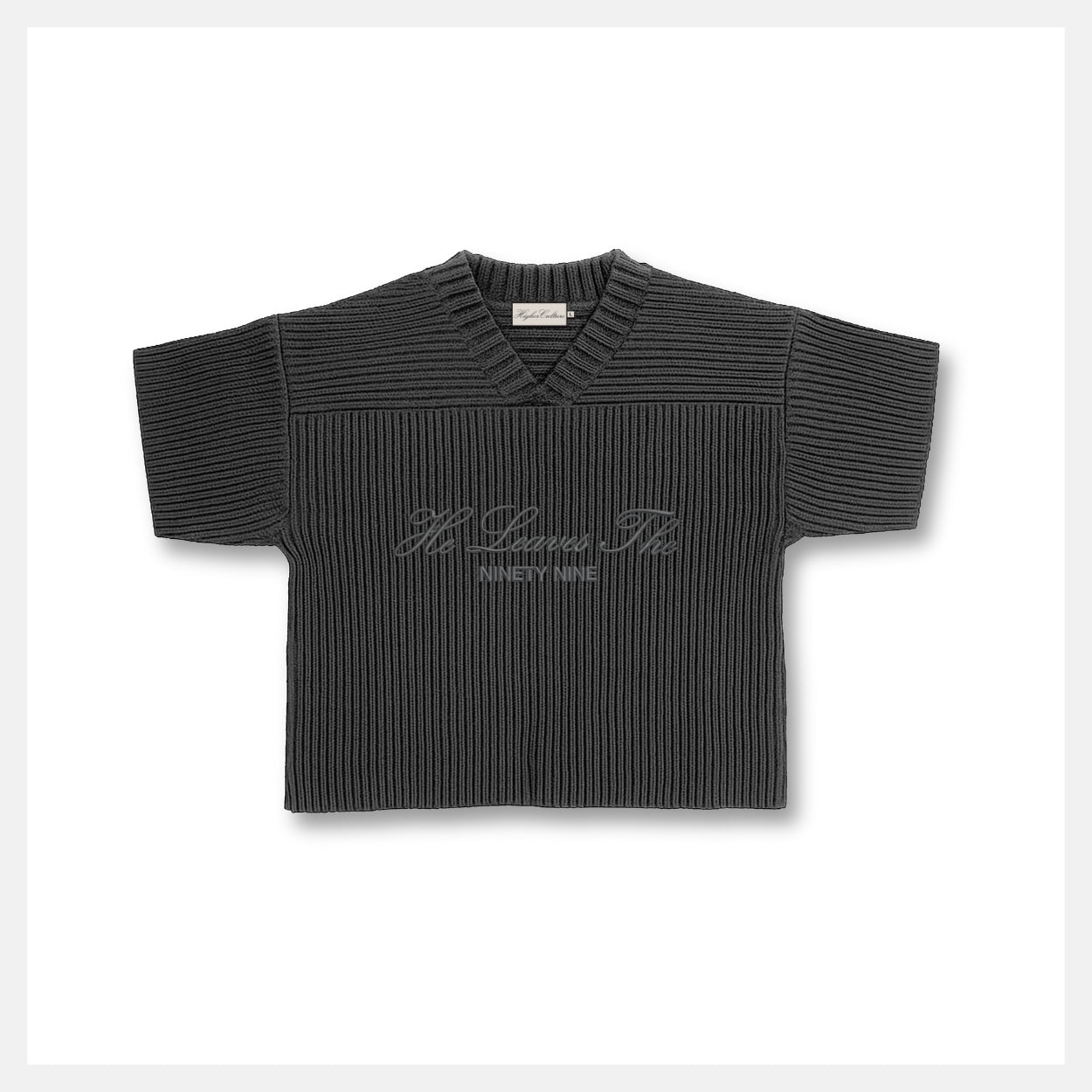 Charcoal Knit Jersey / He Leaves The Ninety Nine