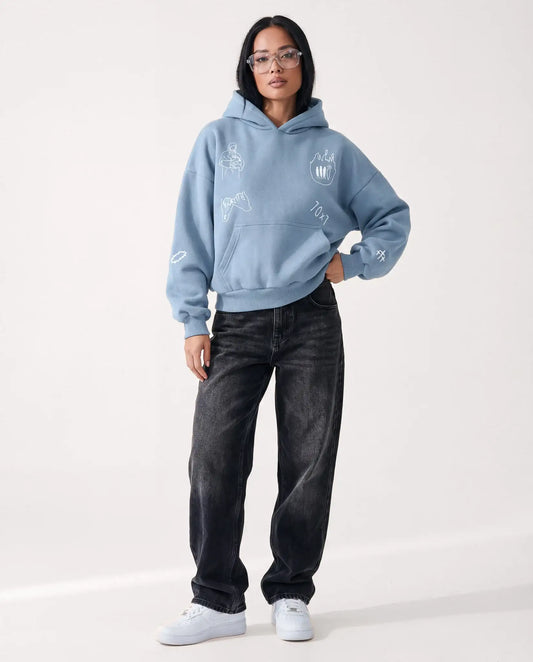 "MY FRIEND JESUS" HOODIE (BABY BLUE)