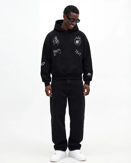 "MY FRIEND JESUS" HOODIE (ONYX)