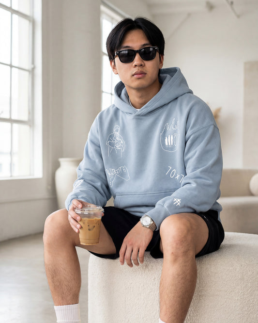 "MY FRIEND JESUS" HOODIE (BABY BLUE)