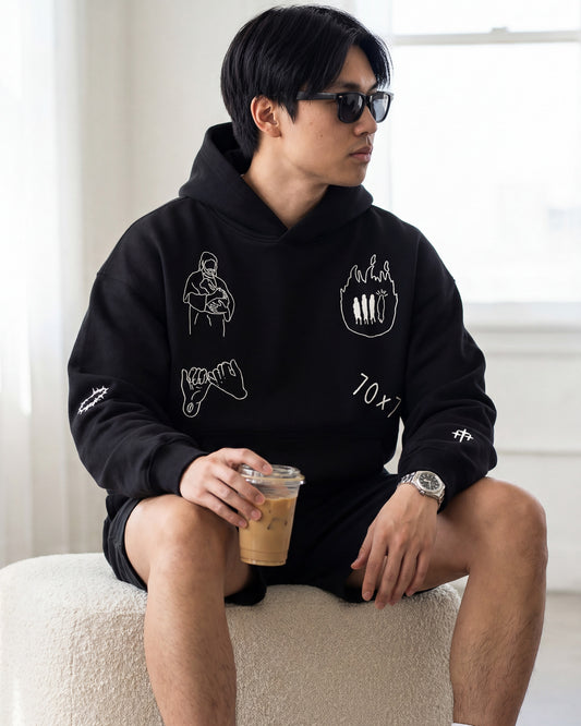 "MY FRIEND JESUS" HOODIE (ONYX)