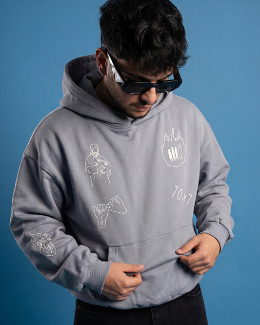 "MY FRIEND JESUS" HOODIE (BABY BLUE)