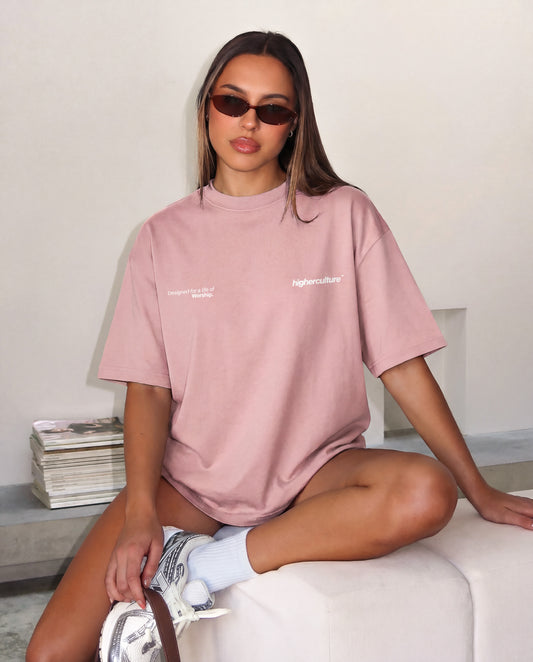 "HOLY VIBES" TEE (GUAVA)