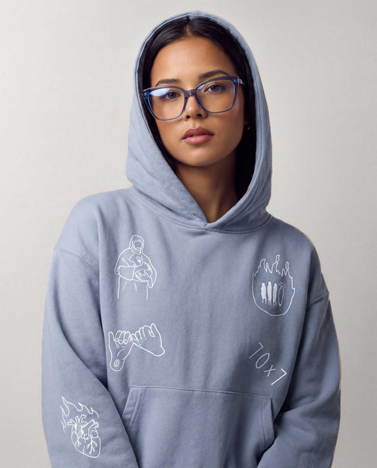 "MY FRIEND JESUS" HOODIE (BABY BLUE)