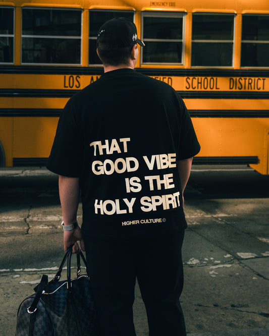 "HOLY VIBES" TEE (BLACK)