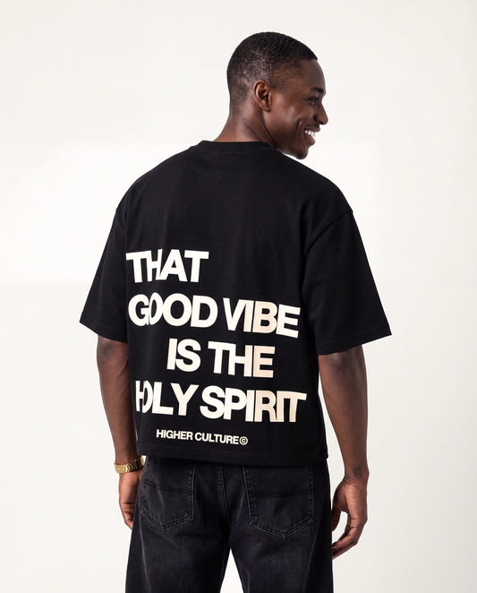 "HOLY VIBES" TEE (BLACK)