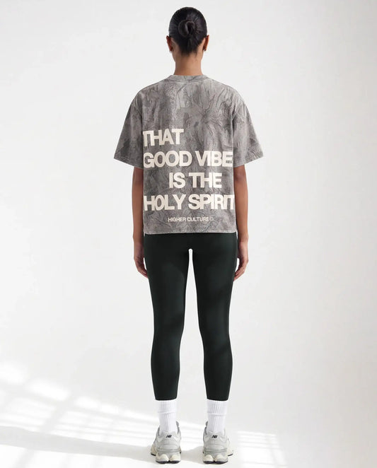 "HOLY VIBES" TEE (CAMO)