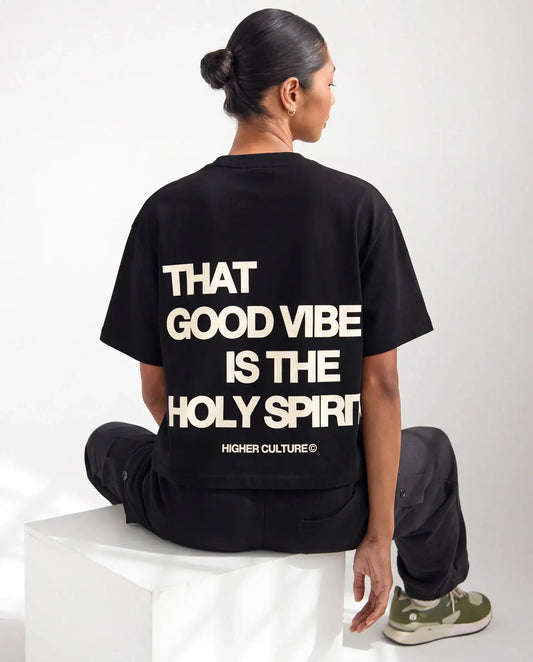 "HOLY VIBES" TEE (BLACK)