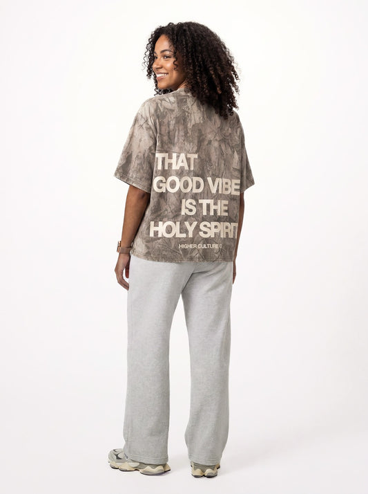 "HOLY VIBES" TEE (CAMO)