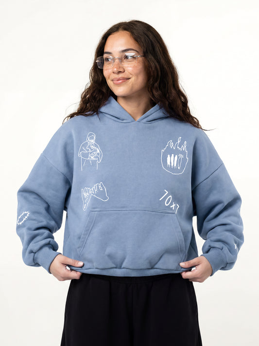 My Friend Jesus / Baby Blue Hoodie