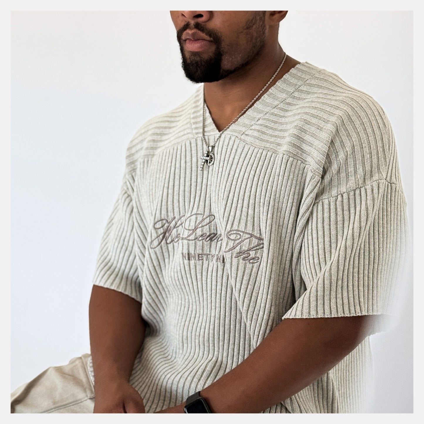 Bone Knit Jersey / He Leaves The Ninety Nine