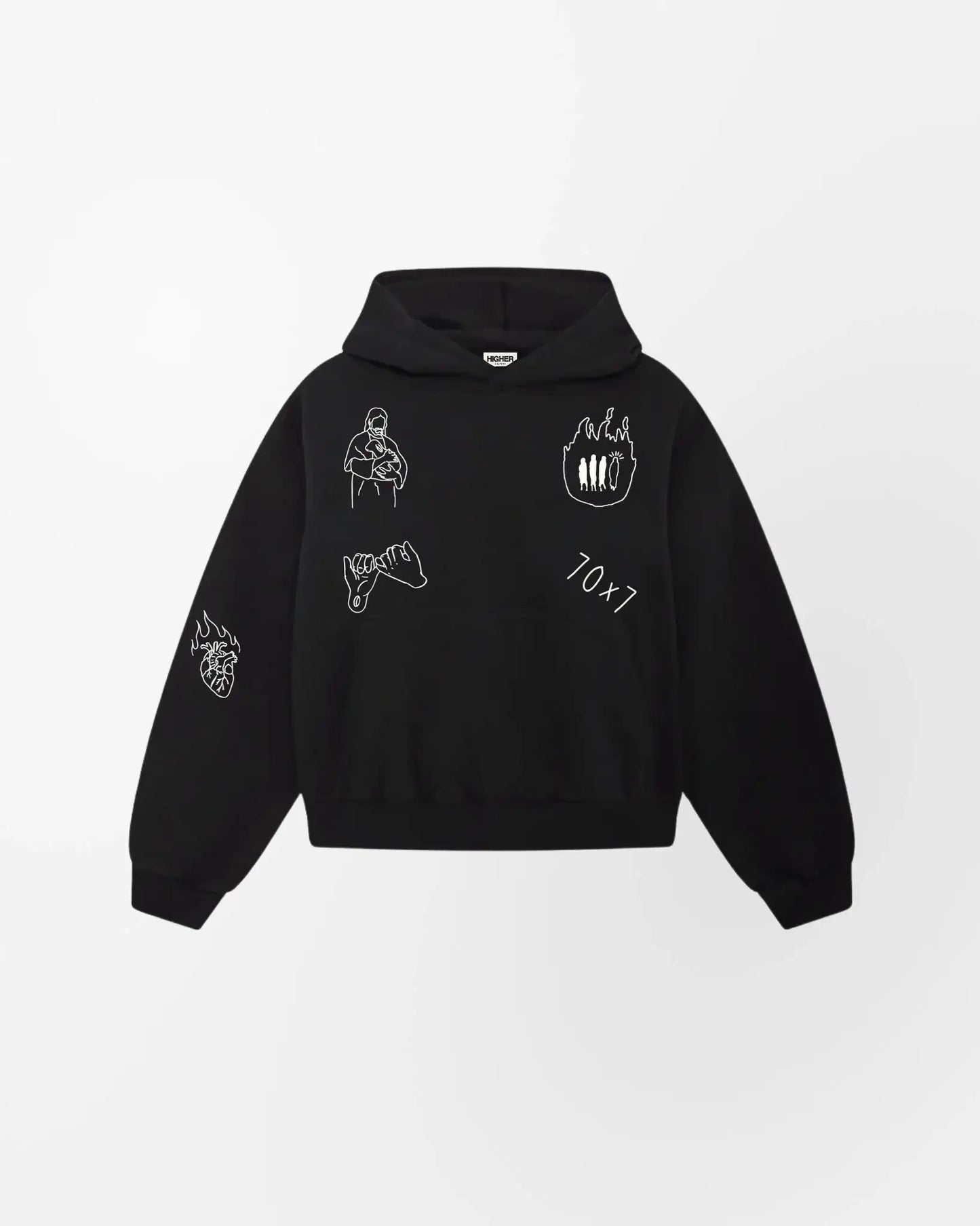 "MY FRIEND JESUS" HOODIE (ONYX)