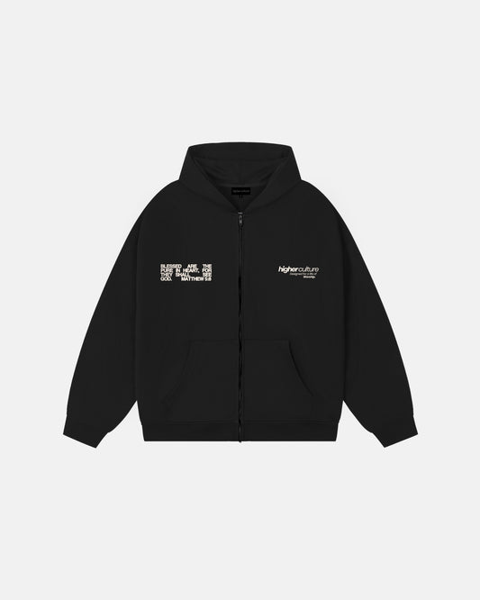 Pure Heart/Black Zip Hoodie