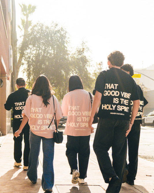 "HOLY VIBES" TEE (GUAVA)