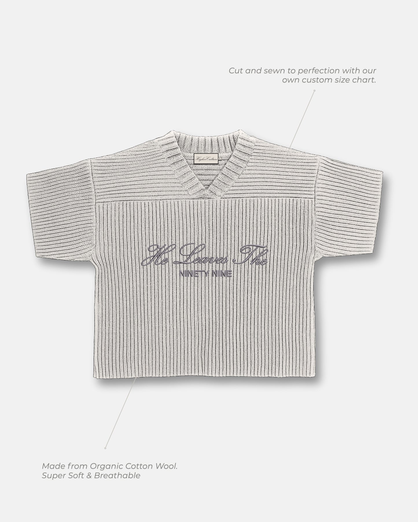 He Leaves The 99 / Bone Knit Jersey