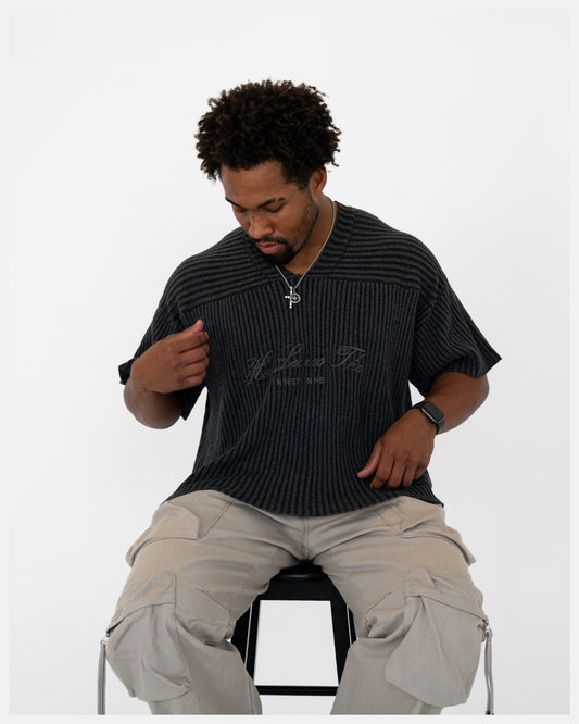 He Leaves The 99 / Charcoal Knit Jersey