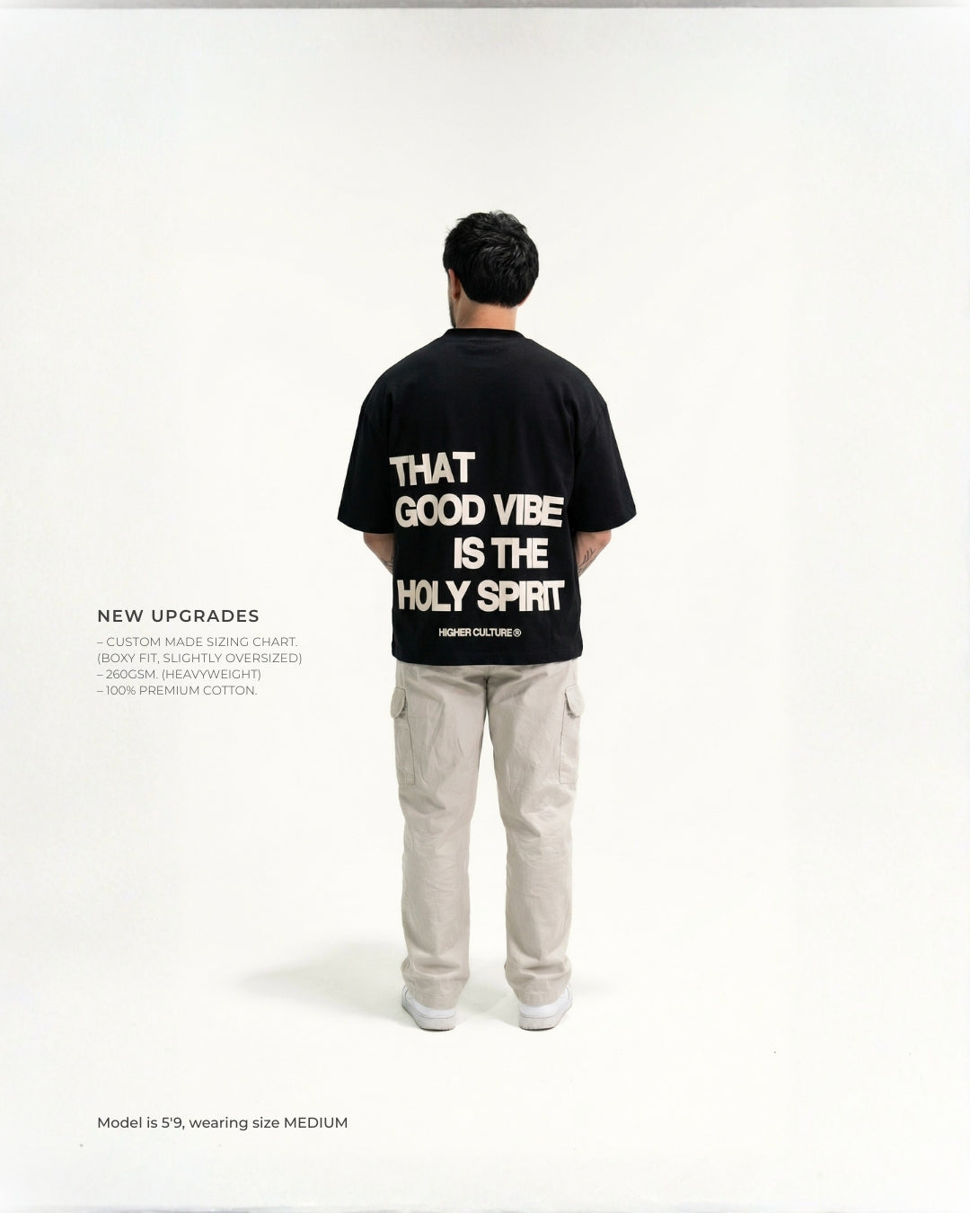 "HOLY VIBES" TEE (BLACK)