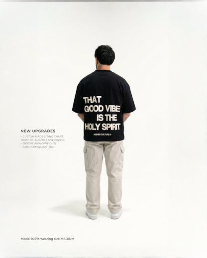 "HOLY VIBES" TEE (BLACK)