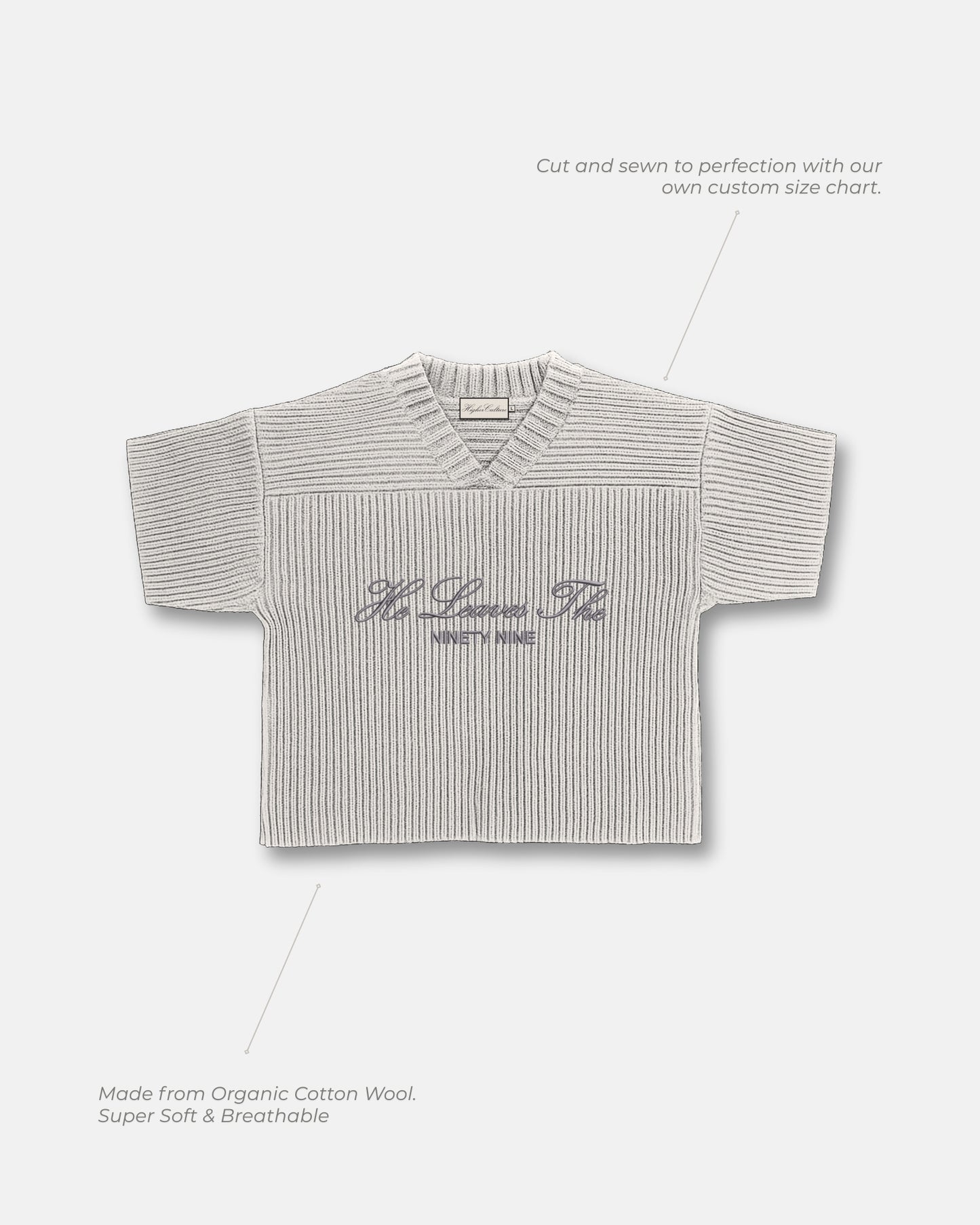 He Leaves The 99 / Bone Knit Jersey