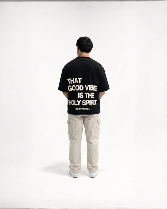 "HOLY VIBES" TEE (BLACK)
