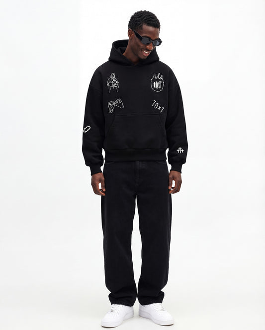 "MY FRIEND JESUS" HOODIE (ONYX)