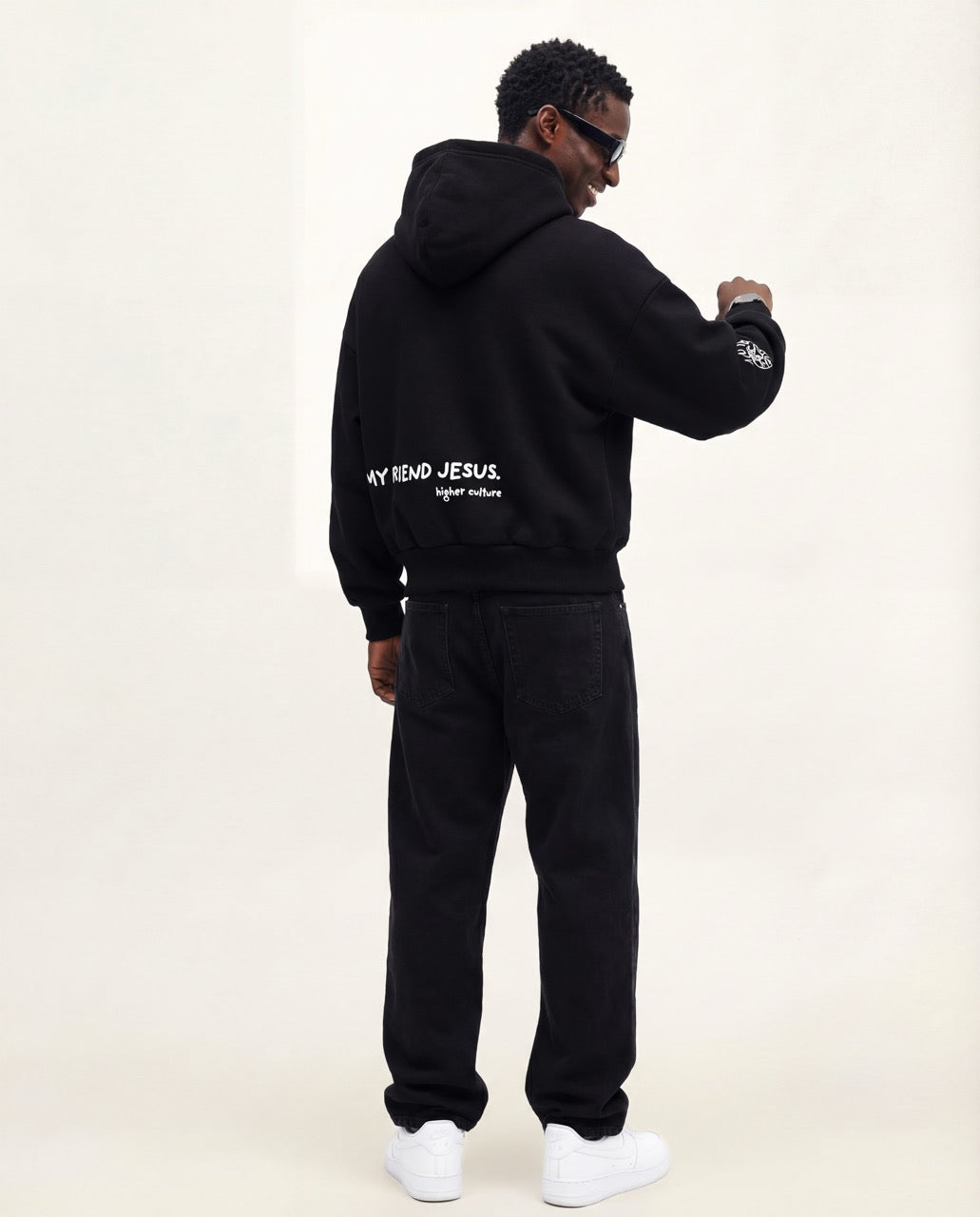 "MY FRIEND JESUS" HOODIE (ONYX)