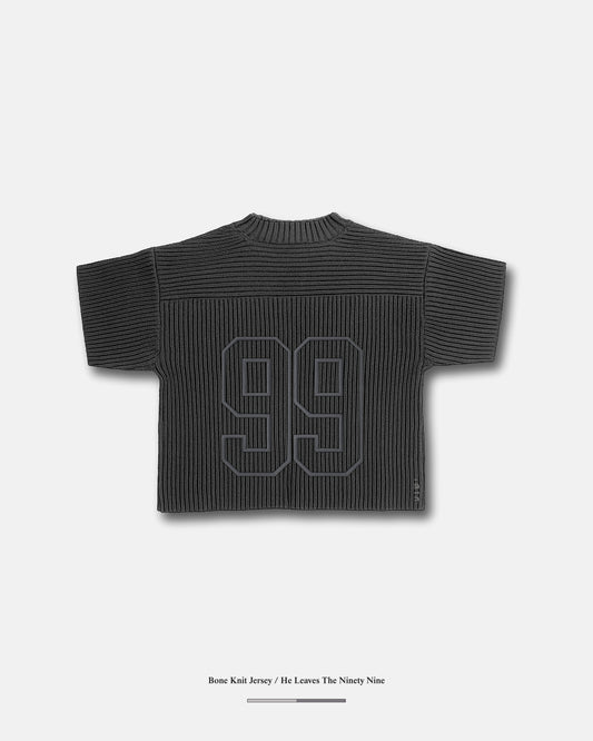 He Leaves The 99 / Charcoal Knit Jersey