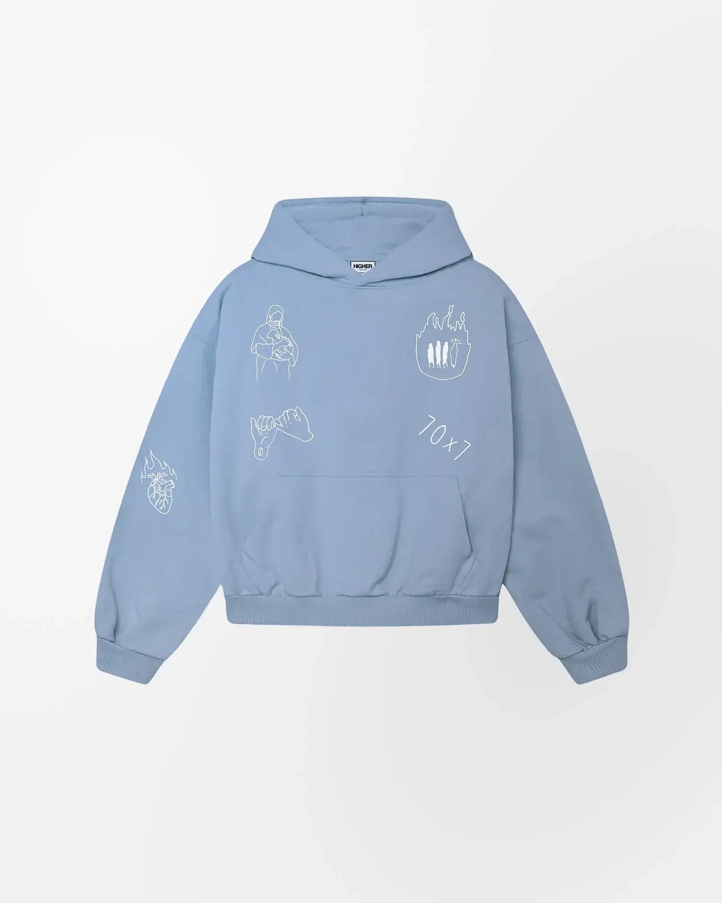 "MY FRIEND JESUS" HOODIE (BABY BLUE)
