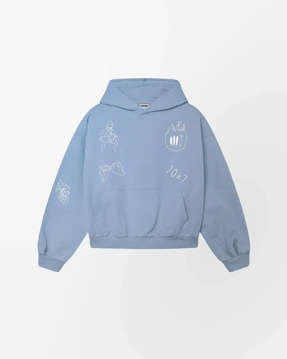 "MY FRIEND JESUS" HOODIE (BABY BLUE)