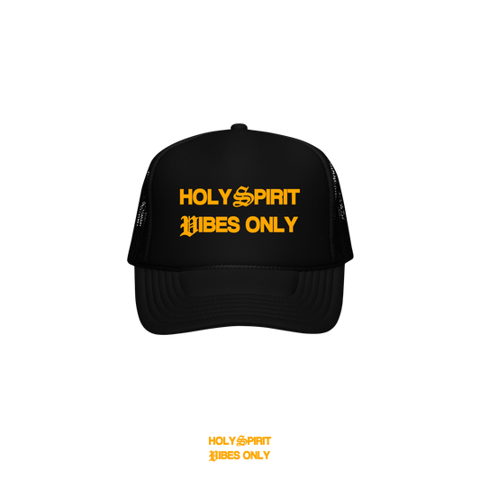 Holy Vibes Hat - Black/Yellow 