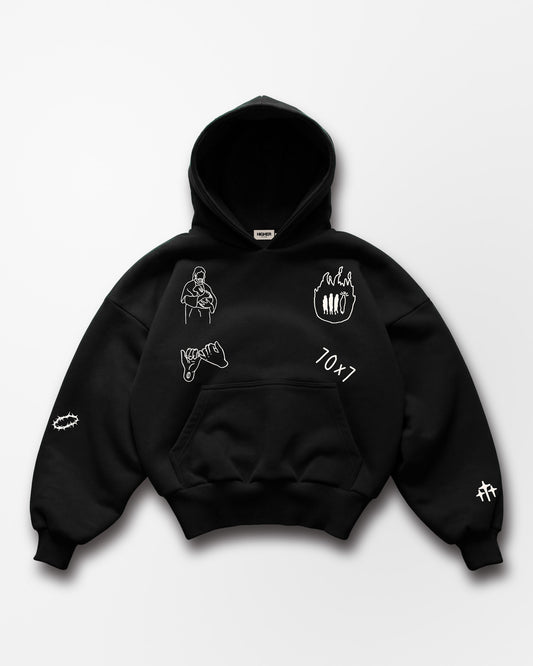 "MY FRIEND JESUS" HOODIE (ONYX)