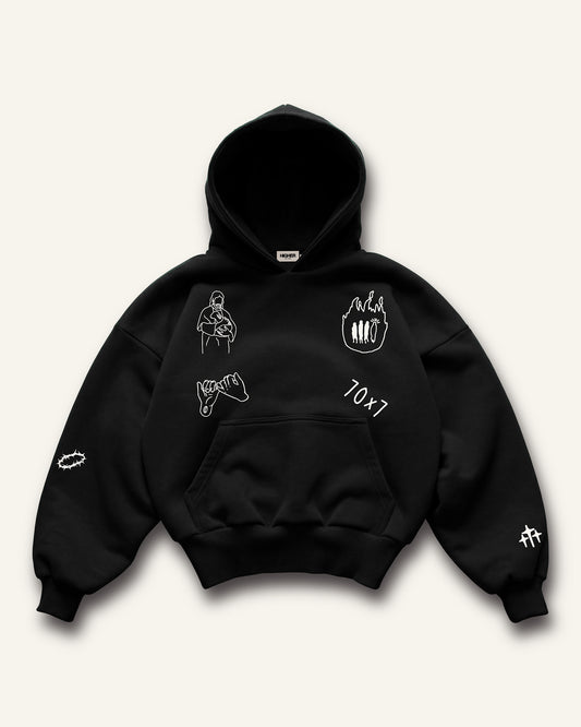 My Friend Jesus / Black Hoodie