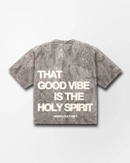 "HOLY VIBES" TEE (CAMO)