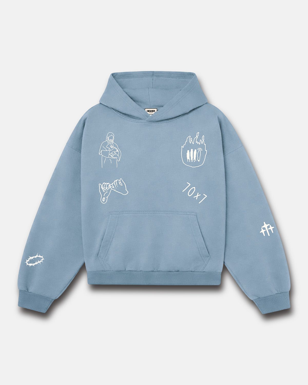 My Friend Jesus / Baby Blue Hoodie