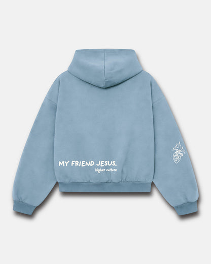 My Friend Jesus / Baby Blue Hoodie