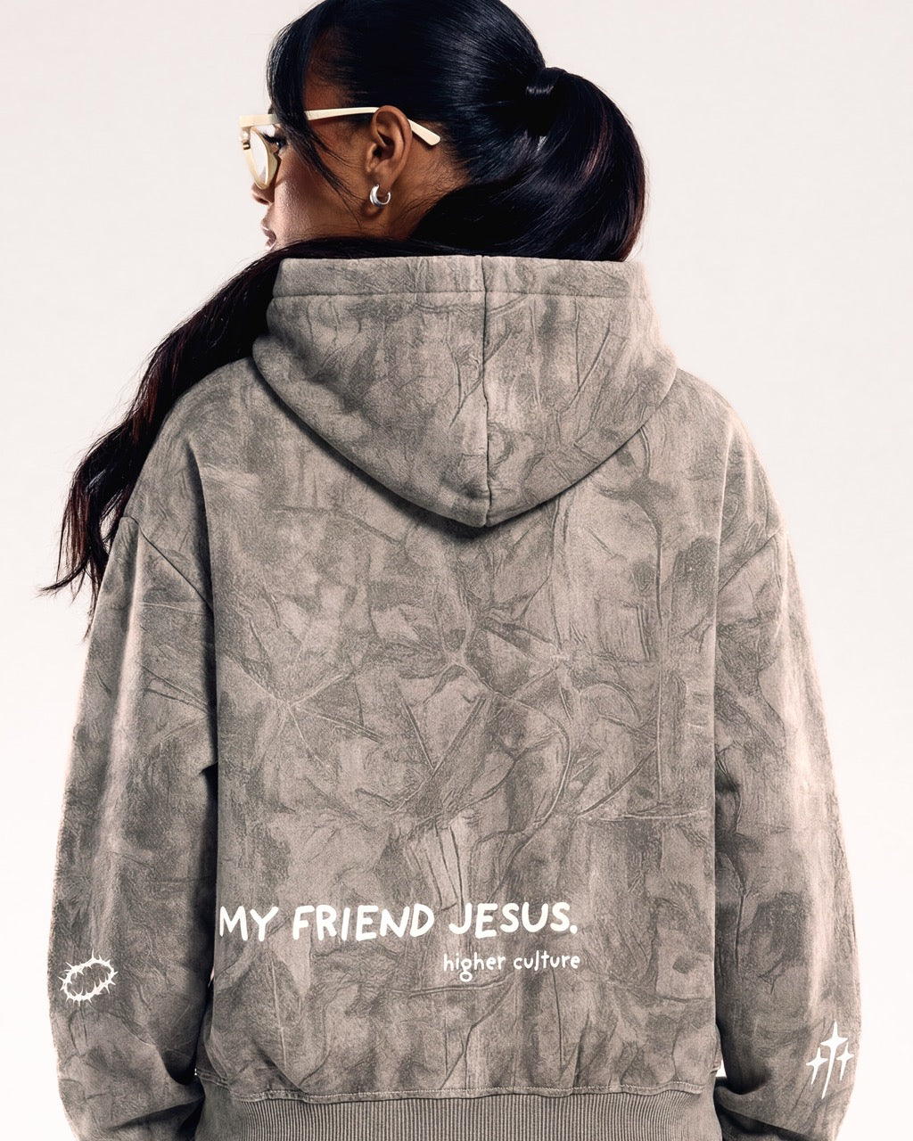 "MY FRIEND JESUS" HOODIE (CAMO)