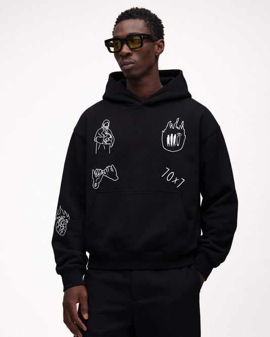 "MY FRIEND JESUS" HOODIE (ONYX)