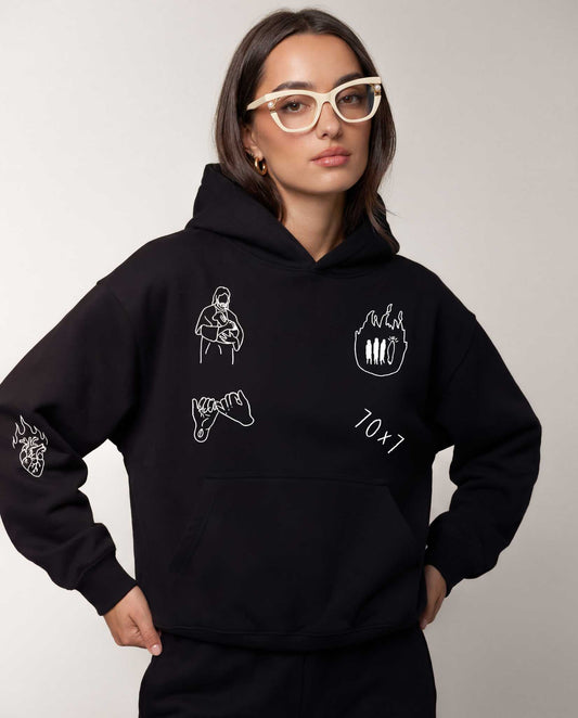 "MY FRIEND JESUS" HOODIE (ONYX)