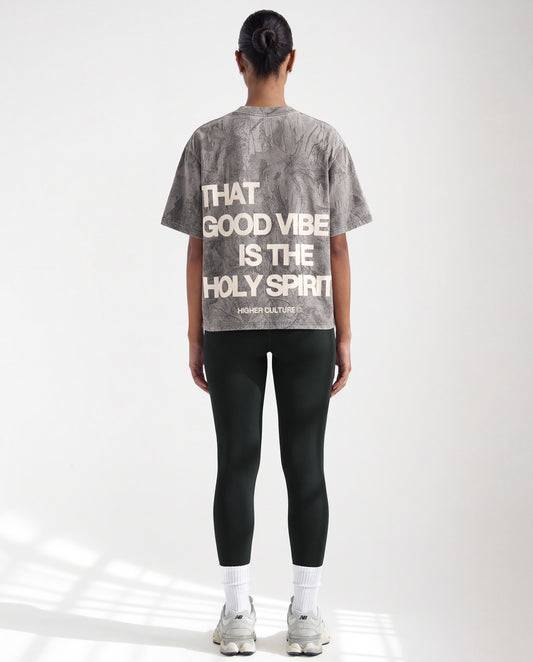"HOLY VIBES" TEE (CAMO)