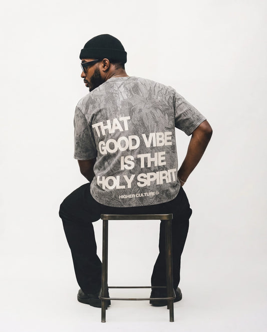 "HOLY VIBES" TEE (CAMO)