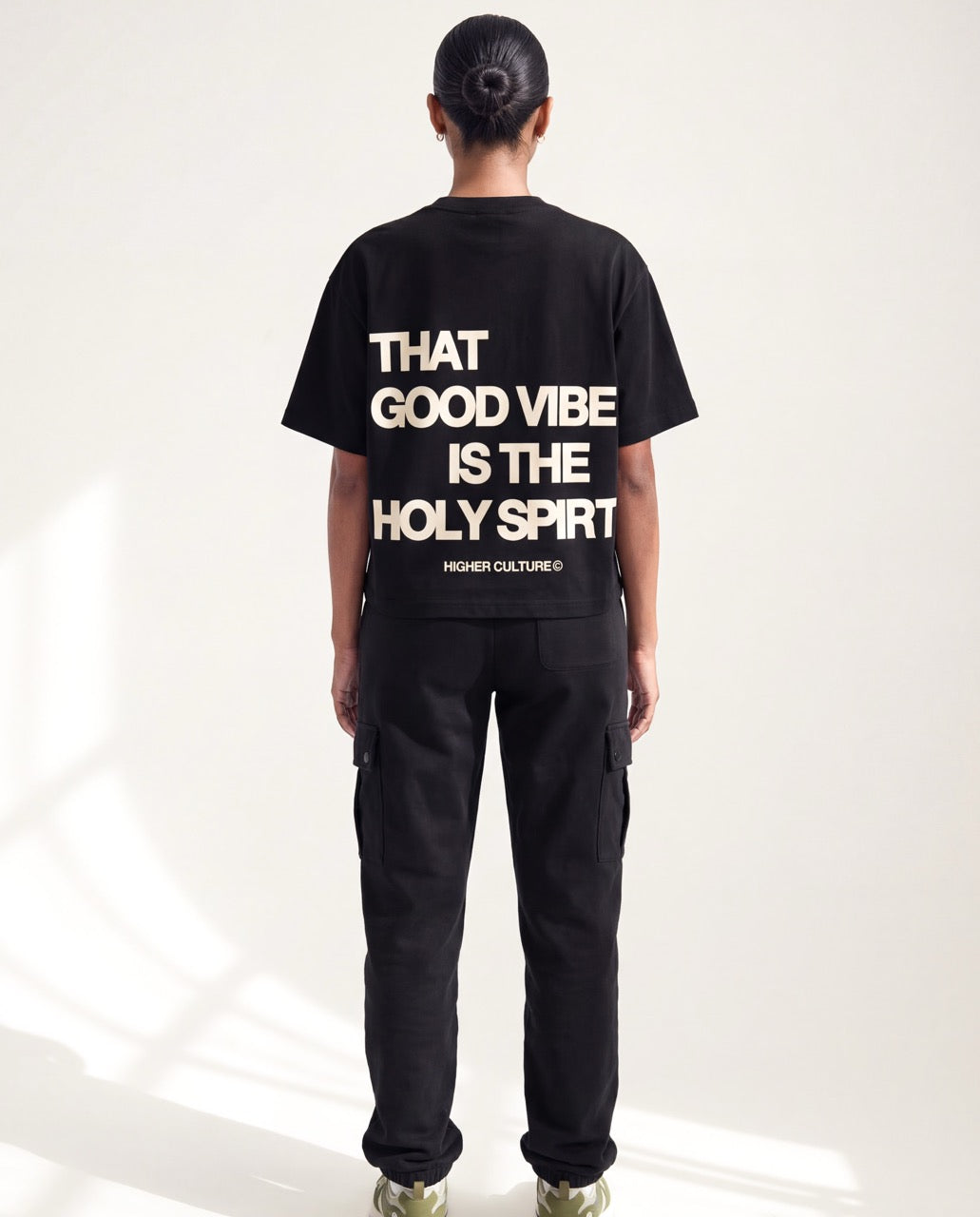 "HOLY VIBES" TEE (BLACK)