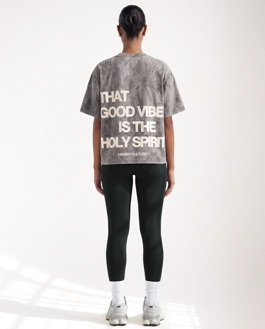 "HOLY VIBES" TEE (CAMO)