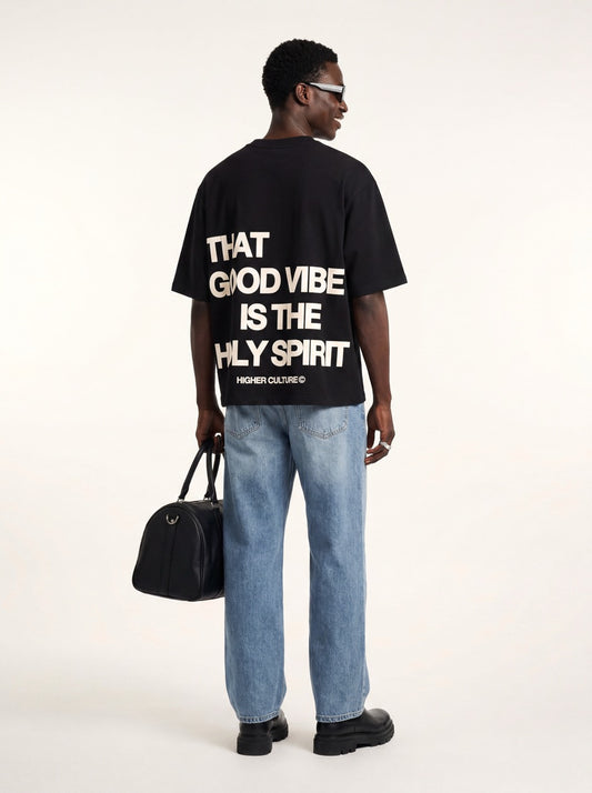 "HOLY VIBES" TEE (BLACK)