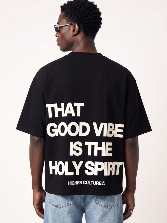 "HOLY VIBES" TEE (BLACK)
