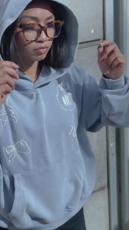 "MY FRIEND JESUS" HOODIE (BABY BLUE)