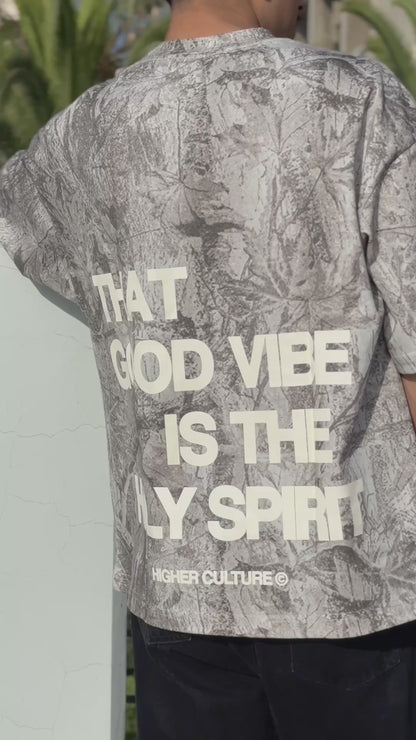 "HOLY VIBES" TEE (CAMO)